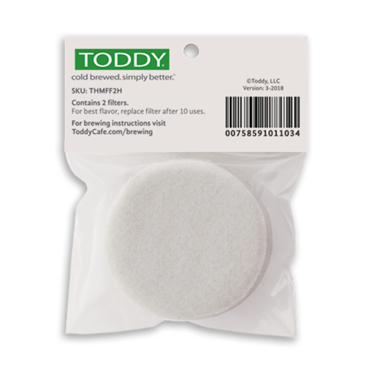 Toddy Home Filter 2 pack