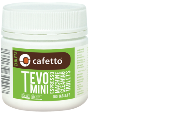 Cafetto Tevo Mini tabs espressomaskinerens 100 tabletter